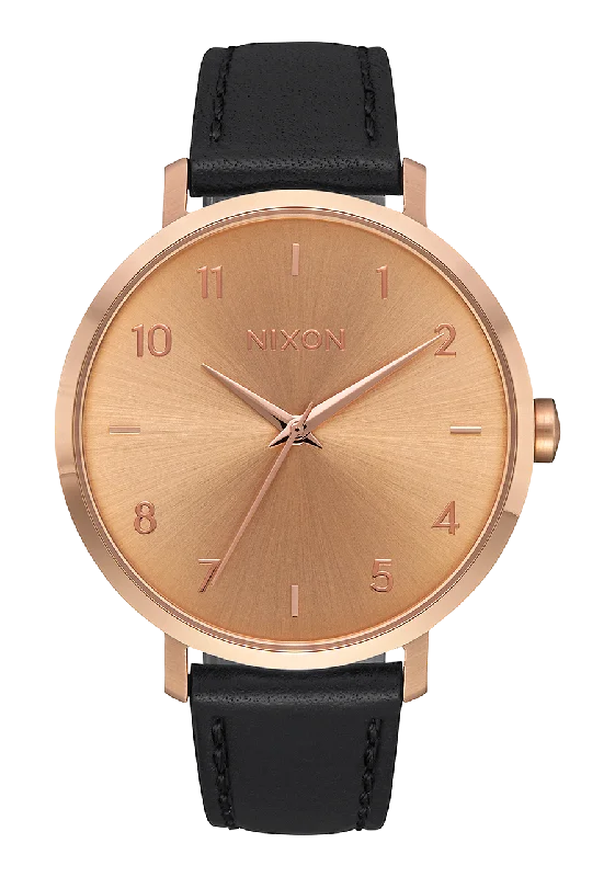 Arrow Leather - Rose Gold / Black