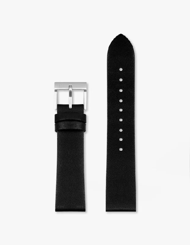 Urban Scout Series - Black Leather Watch Band