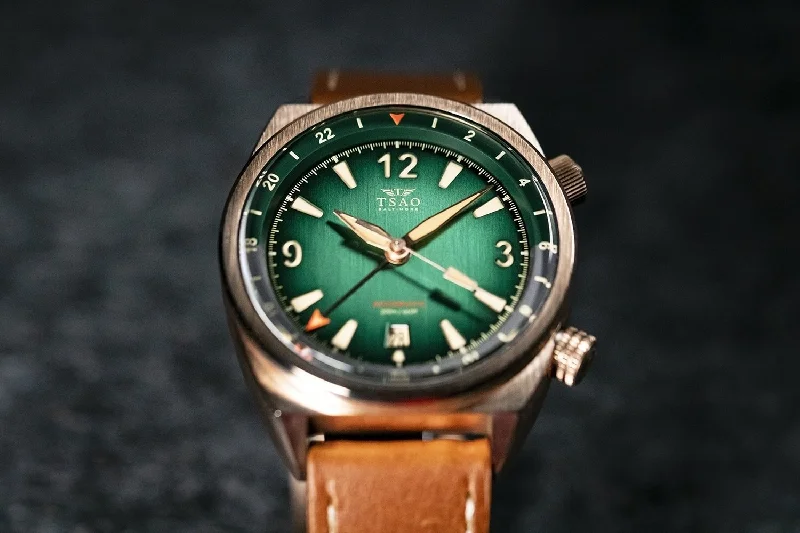 LEGACY BRONZE GMT - GREEN FUME