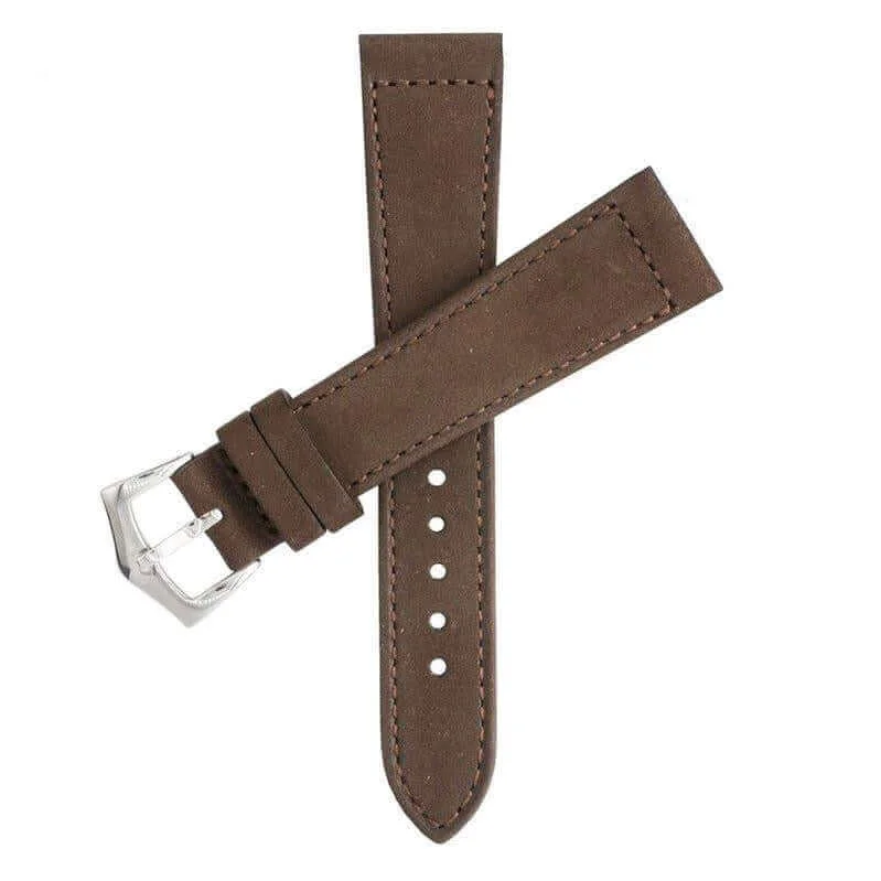 Brown Nabuck Leather Watch Strap