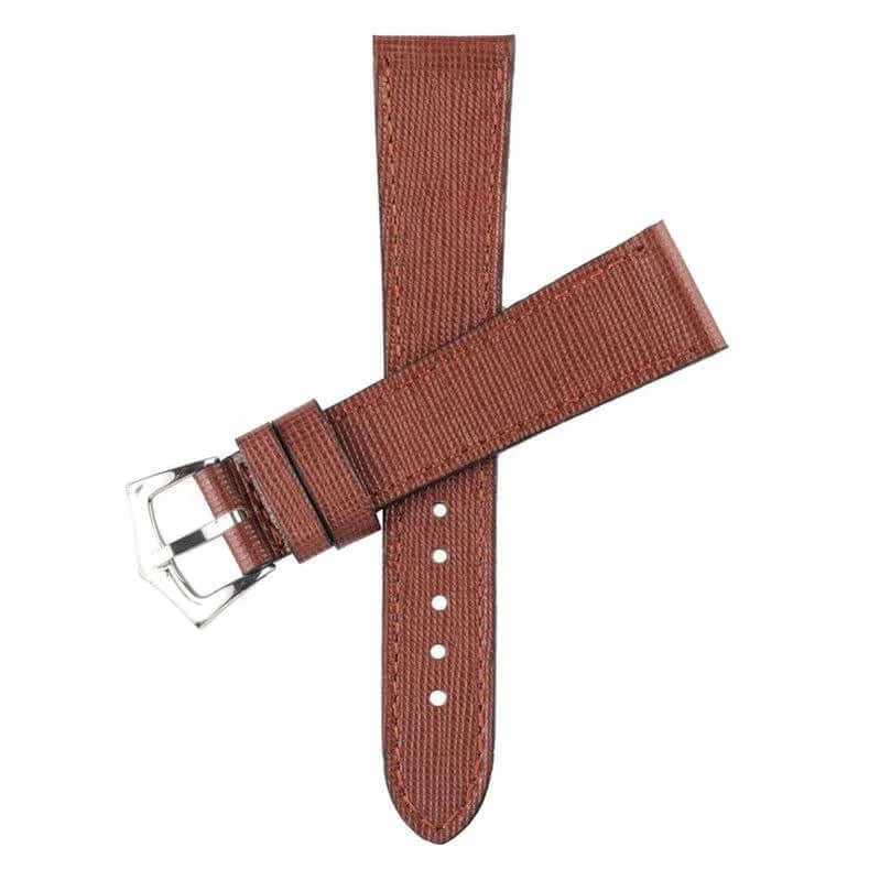 Burgundy Saffiano  Leather Watch Strap