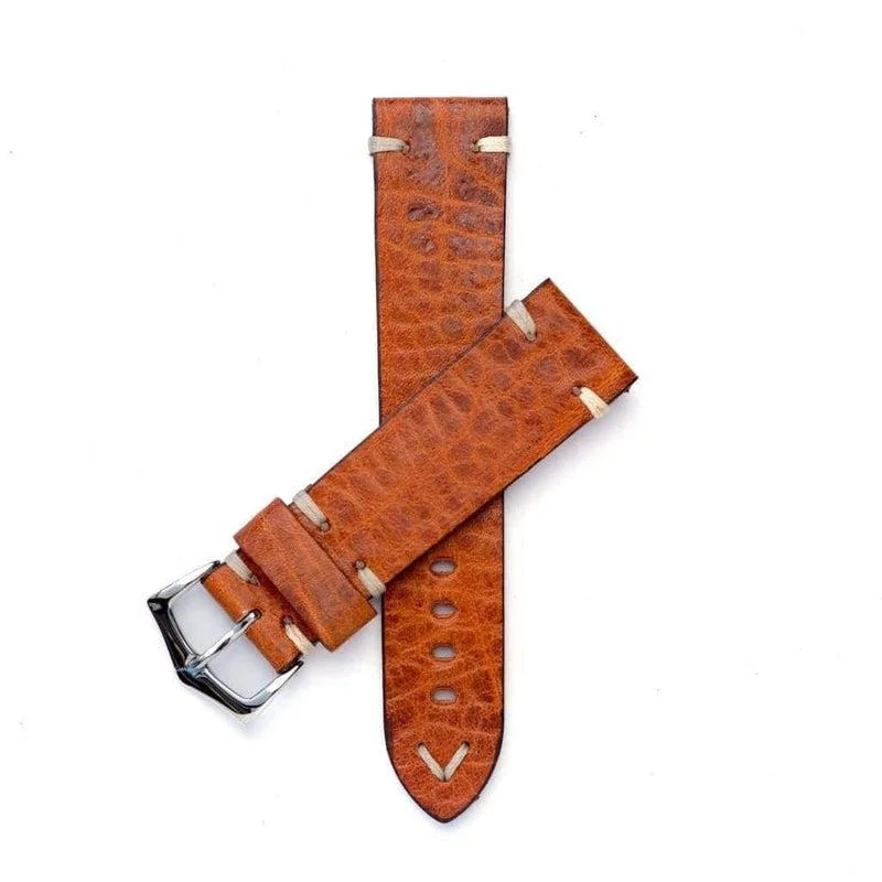 Cognac Leather Watch Strap - Cognac