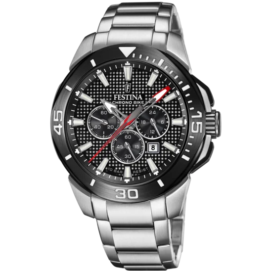 Festina Chrono Bike Stainless Steel Chronograph Mens Watch I Model F20641/4 Quartz Movement