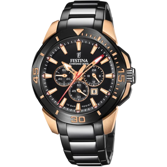 Festina Chrono Bike Stainless Steel Chronograph Mens Watch I Model F20645/1 Quartz Movement