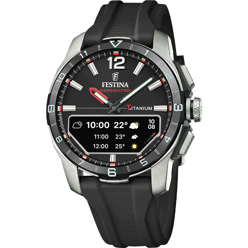 Festina Connected D Rubber Connected (Digital) Mens Watch I Model F23000/4 Digital Movement