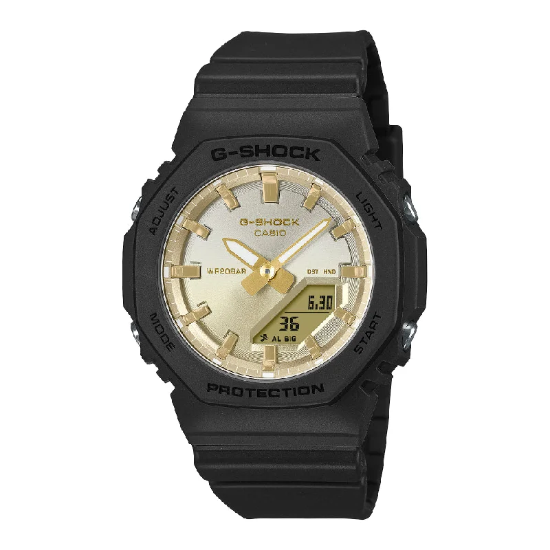 G-Shock Ladies Analog-Digital Darkening Sunset Resin Watch - Gold Dial