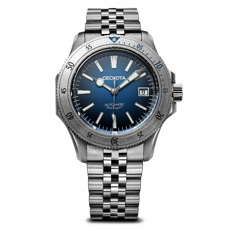 Sea Hunter Automatic Diver's Watch Steel Edition - Blue Dial - LIKE NEW