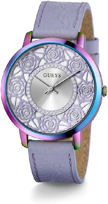 Guess Iridescent Floral Cutout Women's Watch GW0529L4