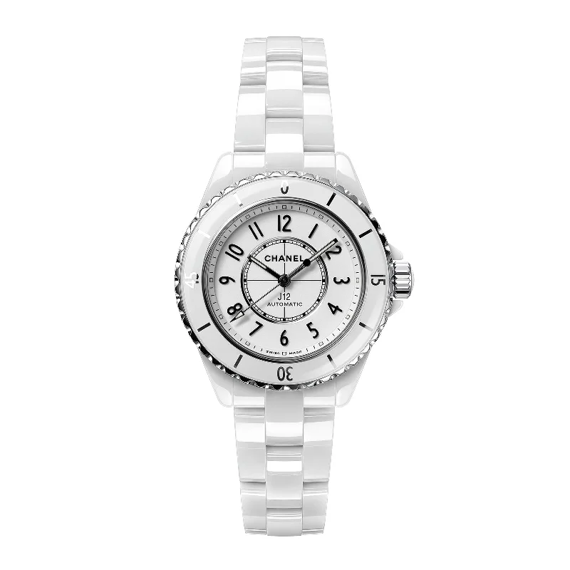 White Ceramic J12 Self-Winding Watch