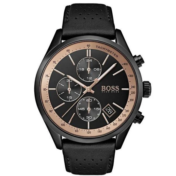 Hugo Boss Grand Prix Chronograph Black Dial Men's Watch 1513550