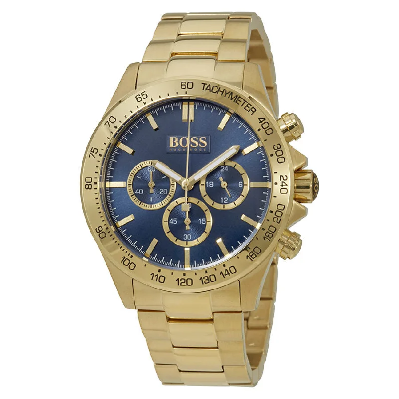 Hugo Boss Ikon Chronograph Blue Enamel Dial Men's Watch 1513340