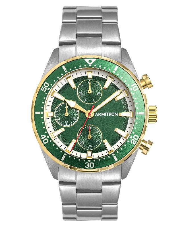 Lloyd™ | 42mm, Metal/Green/Silver/Gold