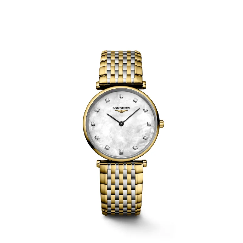 Longines La Grande Classique Two-Tone 29mm Quartz Watch with Diamonds