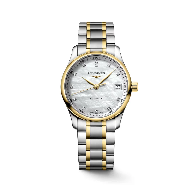 Longines Master Collection 34mm Two-Tone Automatic Watch with Diamonds