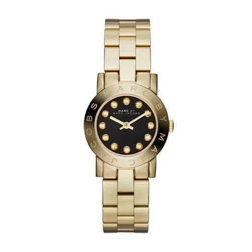 Marc By Marc Jacobs Amy Black Women's Gold Classic Watch MBM3336