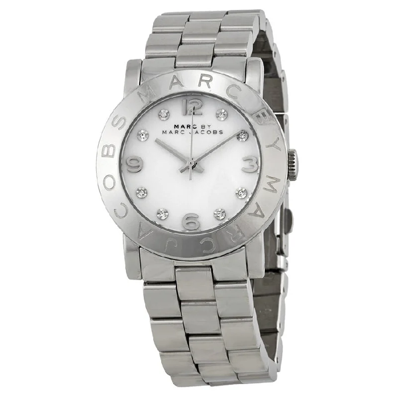 Marc By Marc Jacobs Amy White Dial Stainless Steel Ladies Watch MBM3054