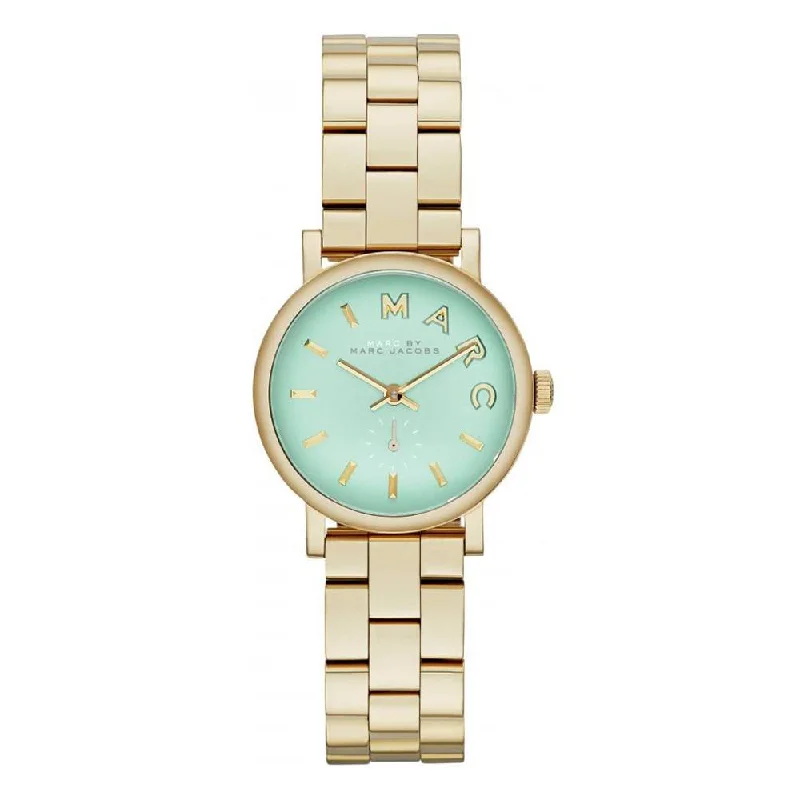 Marc By Marc Jacobs Baker Green Women's Gold Wrist Watch MBM3284