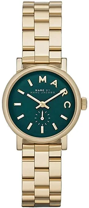 Marc By Marc Jacobs Baker Women's Green Gold Mini Watch MBM3249