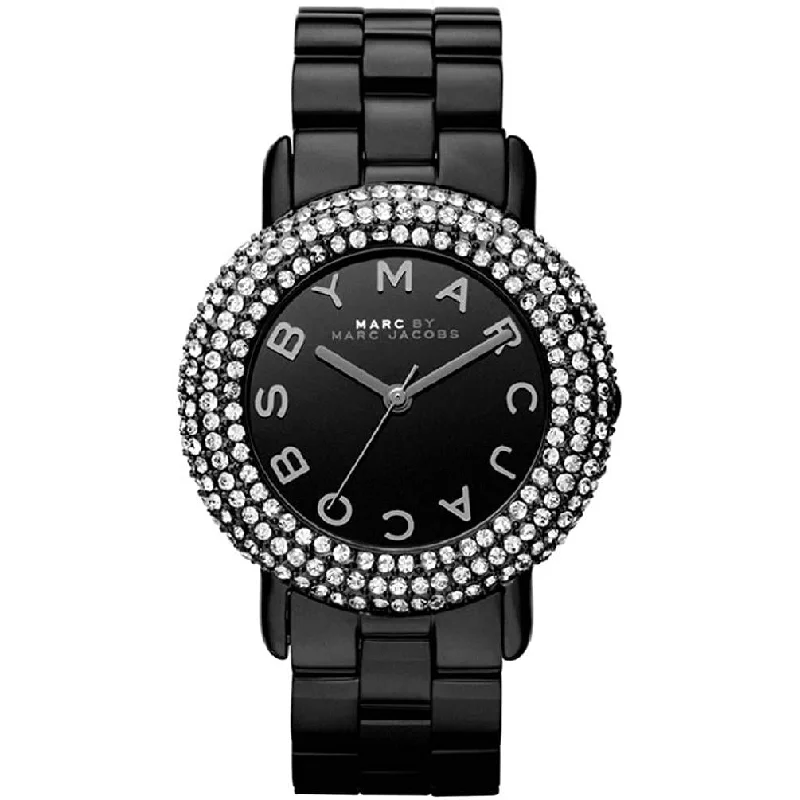 Marc By Marc Jacobs Marci Black Crystal Ladies Watch MBM3193