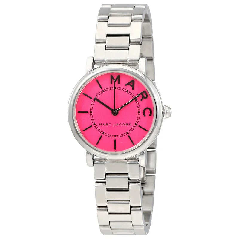 Marc Jacobs Roxy Fuchsia Dial Ladies Stainless Steel Watch MJ3528