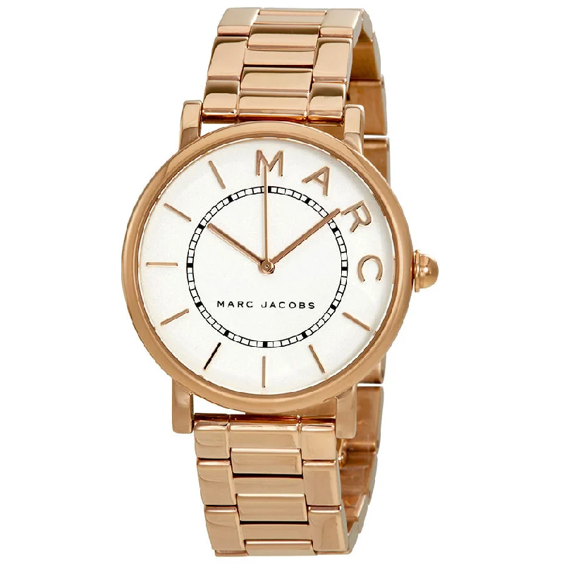 Marc Jacobs Roxy Silver Dial Ladies Rose Gold Tone Watch MJ3523