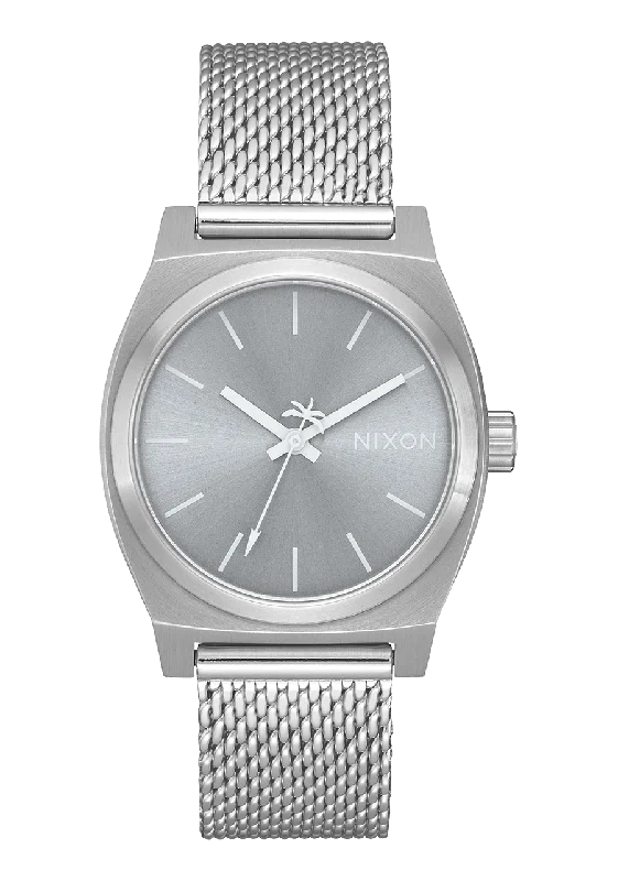 Medium Time Teller Milanese - All Silver