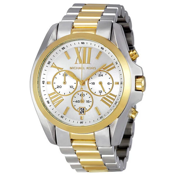 Michael Kors Bradshaw Chronograph Silver and Gold-tone Watch MK5627