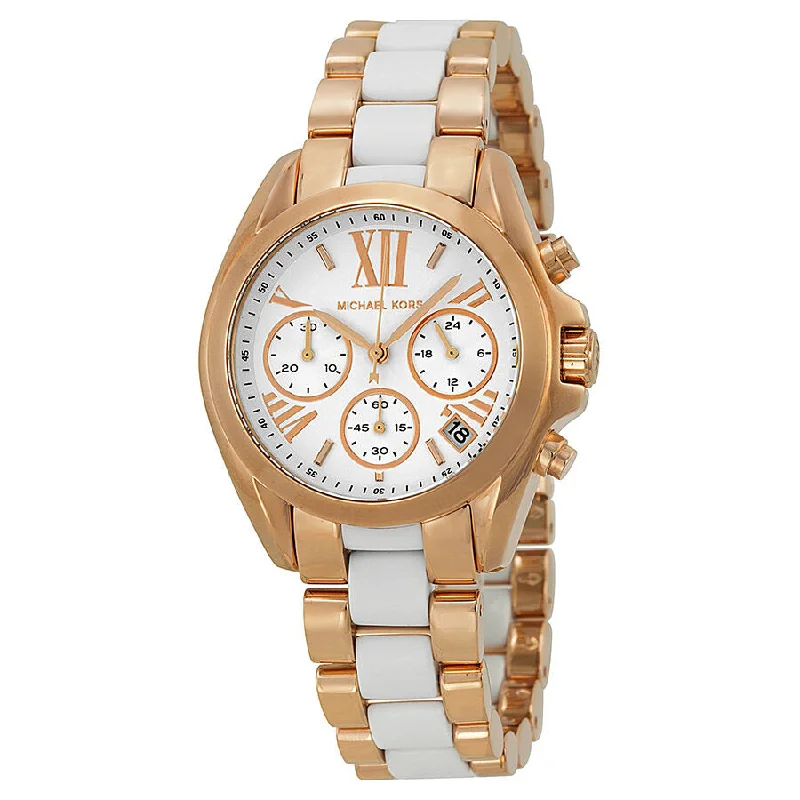 Michael Kors Bradshaw Chronograph White Dial Ladies Watch MK5907