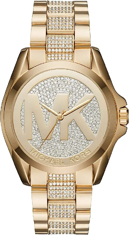 Michael Kors Bradshaw Gold Tone Pave Women's Watch MK6487