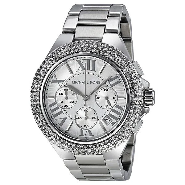 Michael Kors Camille Light-Silver Dial Chronograph Unisex Watch MK5634