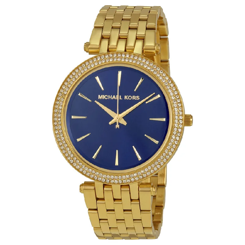 Michael Kors Darci Blue Dial Gold-tone Ladies Watch MK3406