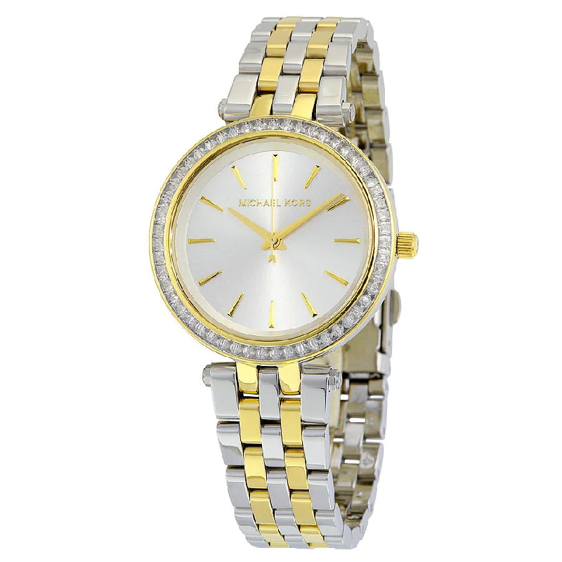 Michael Kors Darci Pearl White Two-tone Ladies Watch MK3405