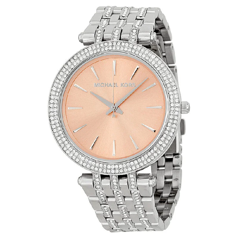 Michael Kors Darci Rose-Gold-tone Dial Steel Crystal Ladies Watch MK3218