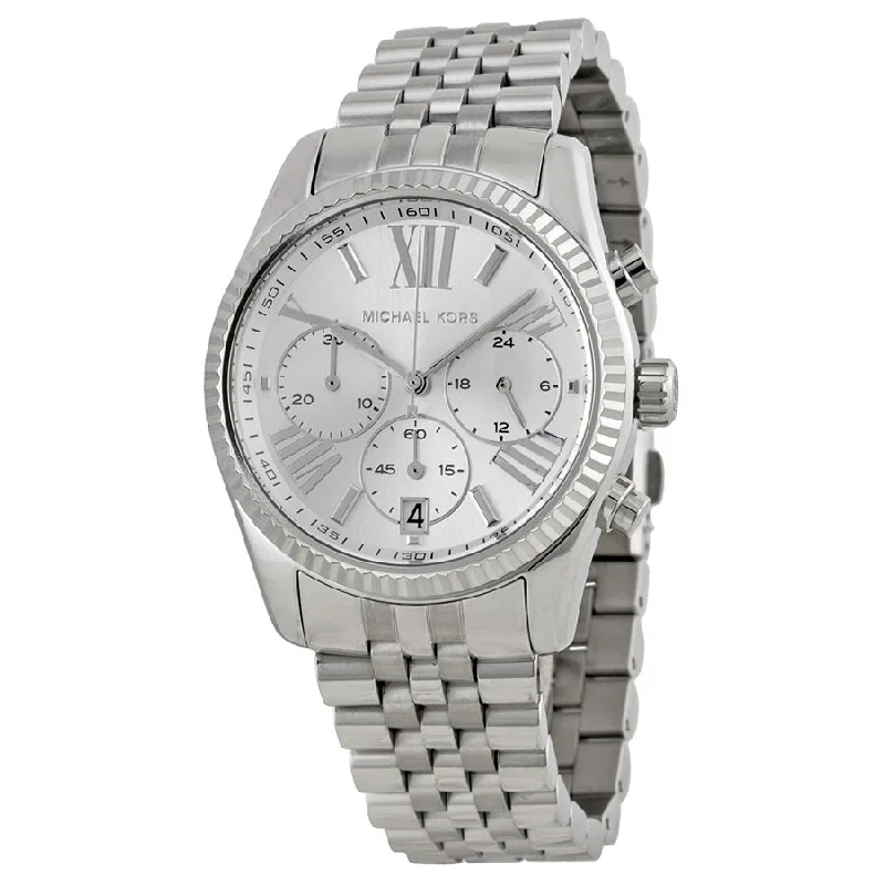 Michael Kors Lexington Chronograph Stainless Steel Ladies Watch MK5555