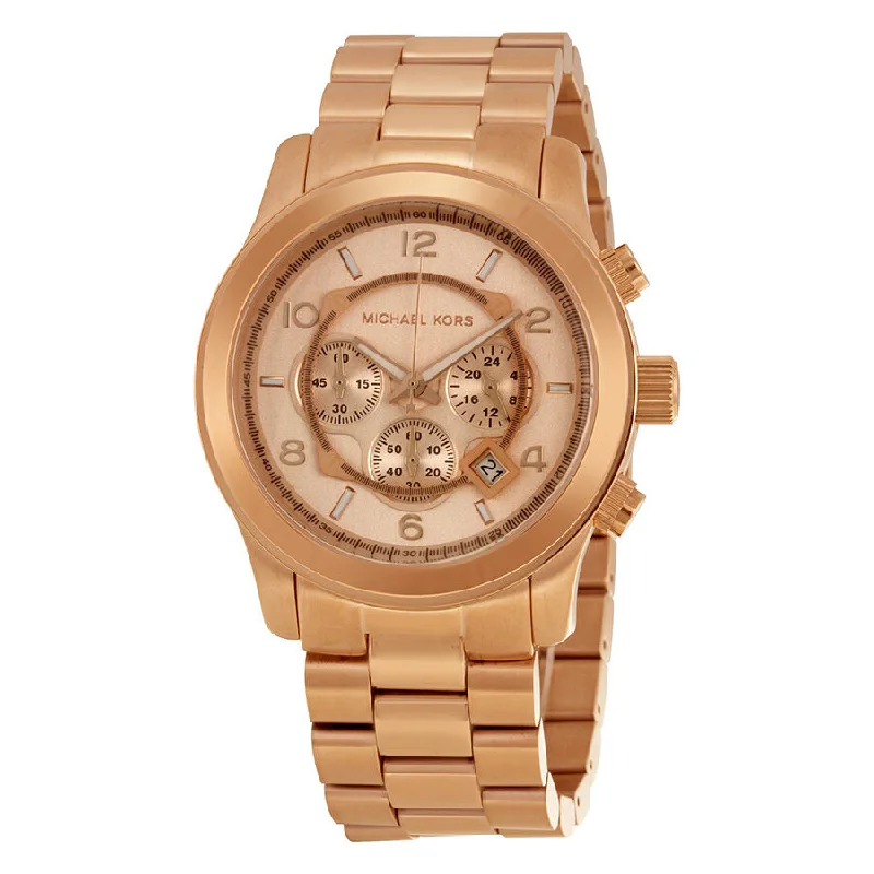 Michael Kors Runway Chronograph Rose Gold-tone Men's Watch MK8096