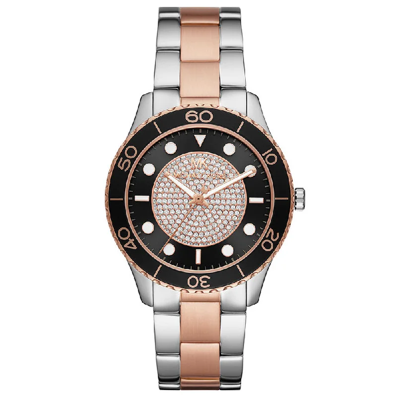 Michael Kors Runway Quartz Black Dial Ladies Watch MK6960