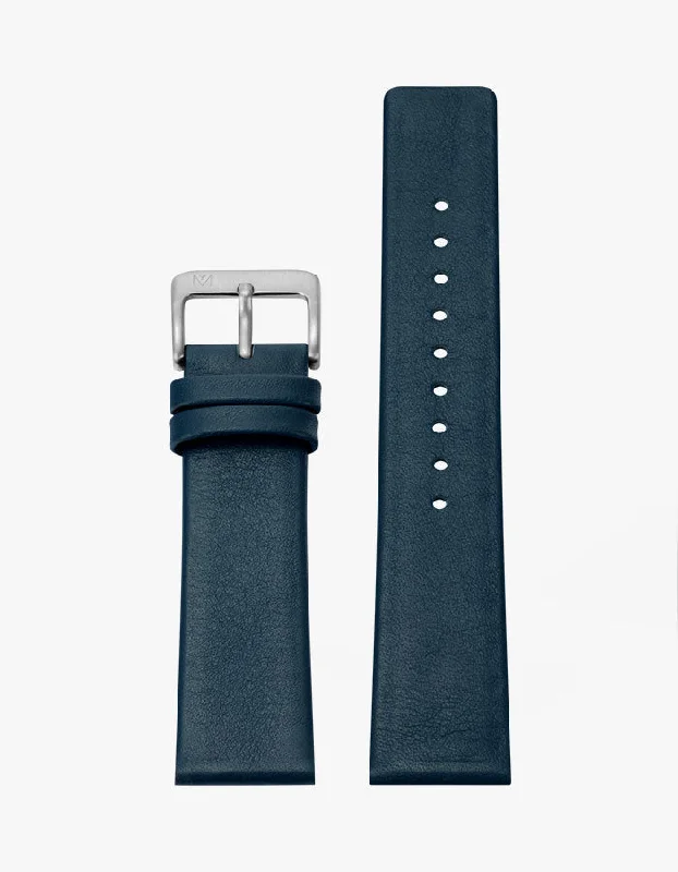 Deco Series - Navy Leather Watch Band