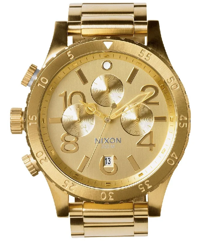 Nixon 48-20 Chrono Gold Tone Dial Men's Watch A486-502