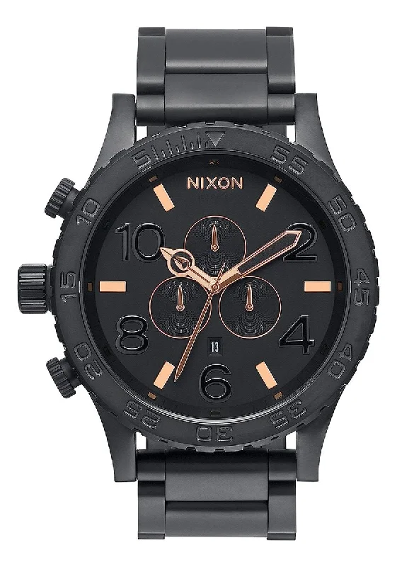 Nixon 51-30 Black Stainless Steel Chrono Men's Watch A083-957