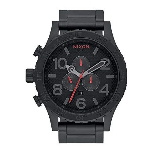 Nixon 51-30 Chrono Black Red Men's Watch A083-2298