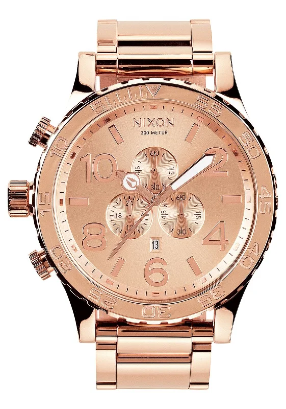 Nixon 51-30 Chrono Rose Gold Men's Watch Men's Watch A083-897