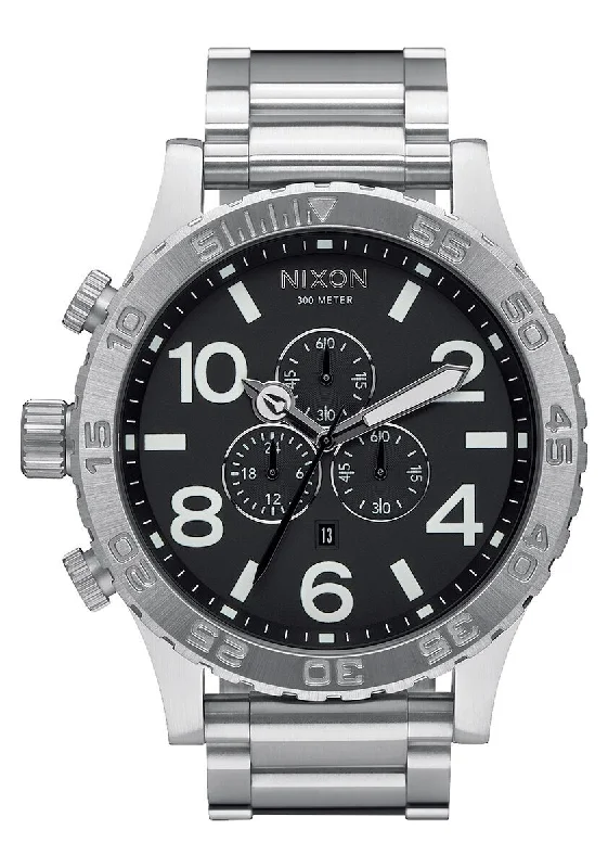 Nixon 51-30 Stainless Steel Chrono Black Men's Watch A083-000