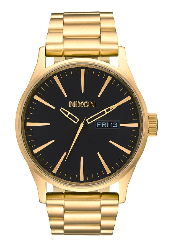 Nixon Sentry Black Dial Gold-tone Men's Watch A356-510