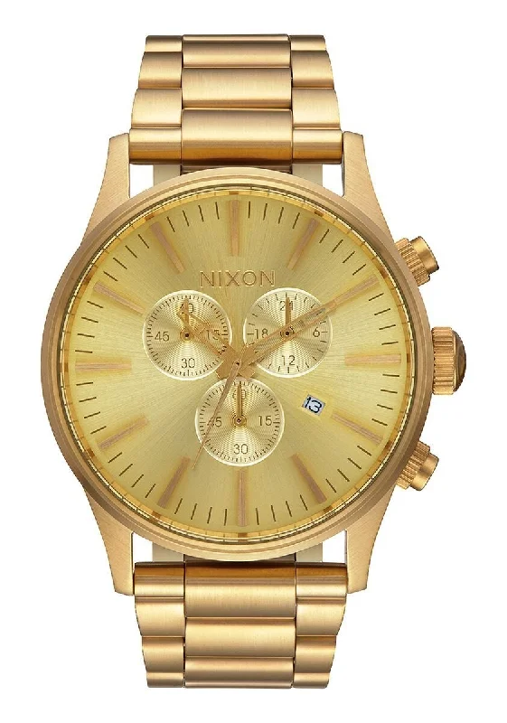 Nixon Sentry Chrono Gold Men's Watch A386-502