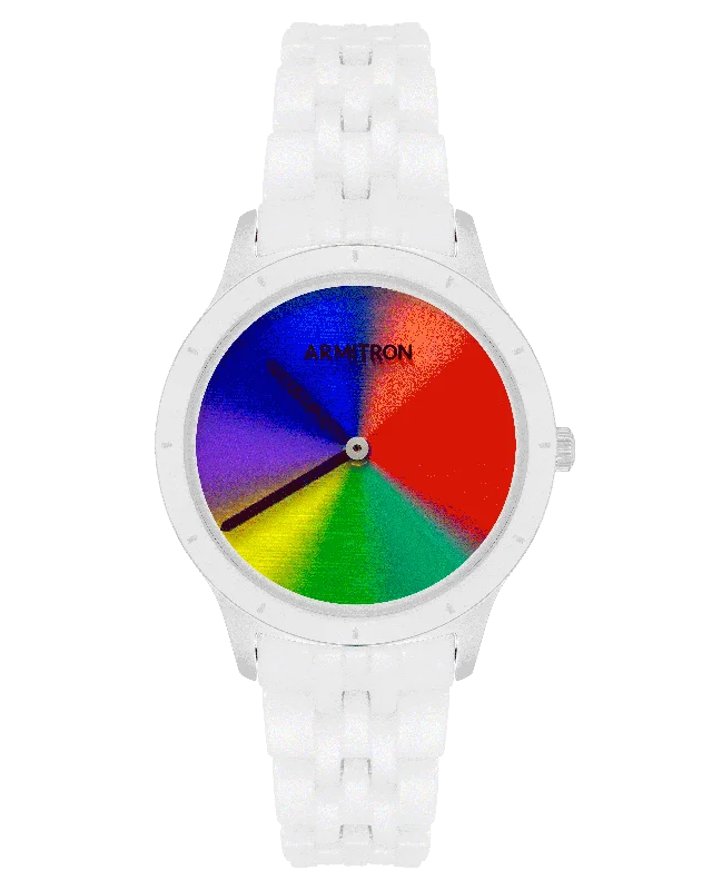 Prismatica™ | 36mm, White Ceramic/Rainbow