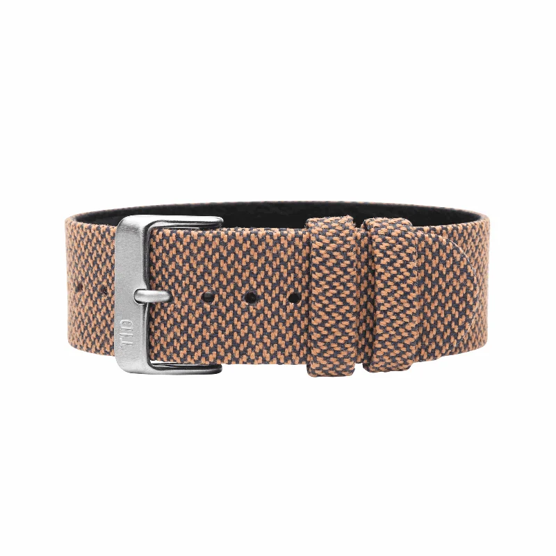 Rust Twain Strap with Black / Steel / Gold Buckle