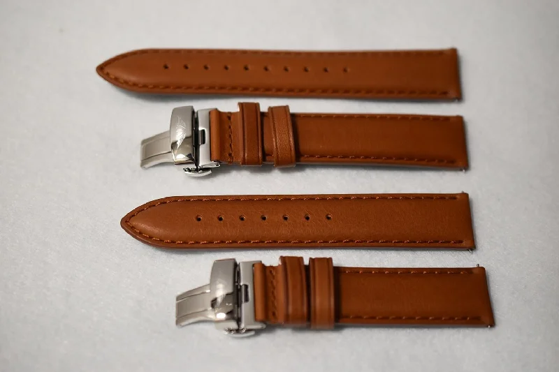 Saddle Aged Leather Watch Strap - Large