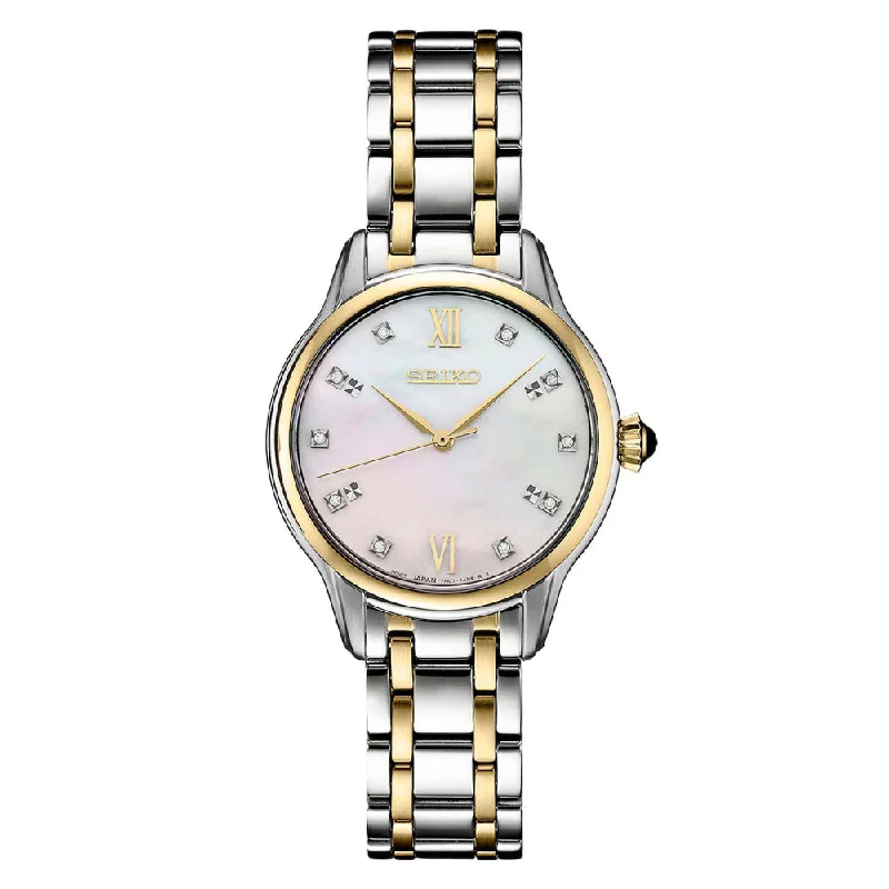 Seiko Diamond Collection Mother of Pearl Dial Two-Tone Quartz