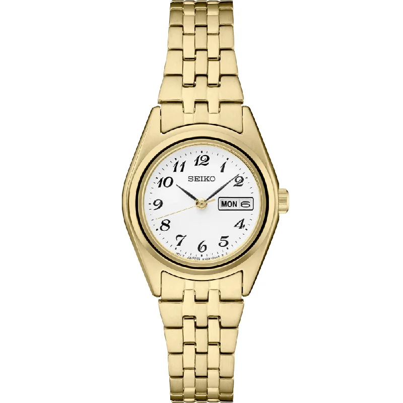 Seiko Essentials 25.5mm Gold Tone Quartz Watch