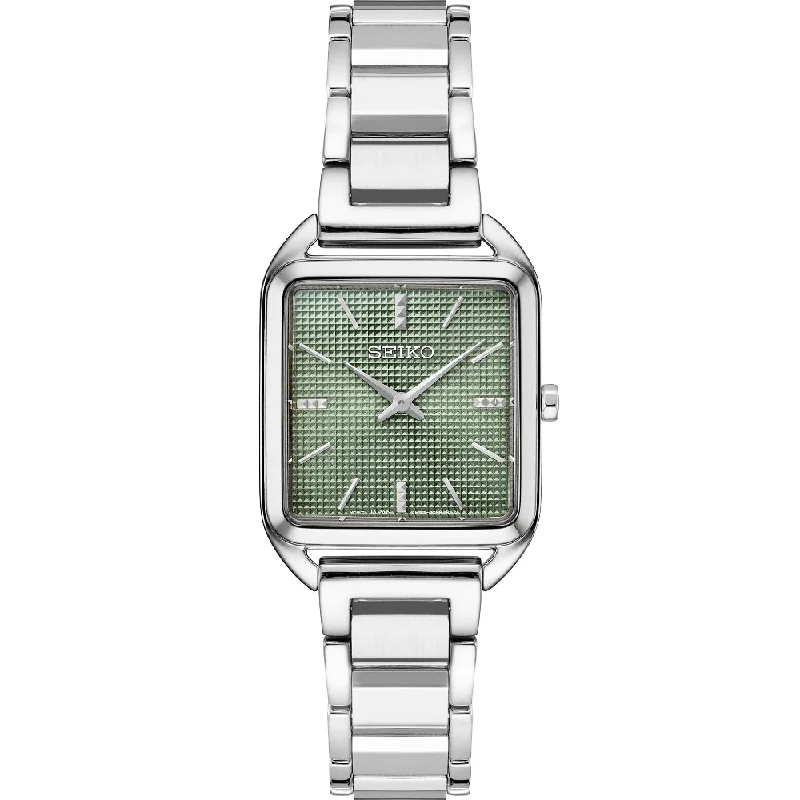 Seiko Essentials 26mm Olive Green/Steel SWR075